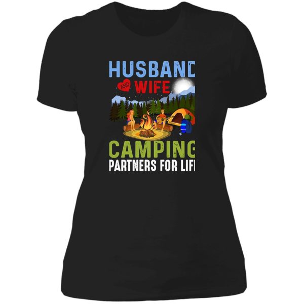 cute camping shirt gifts lady t-shirt