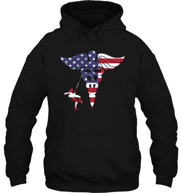 cute nurse life nursing clinical patriotic american usa flag correctional & rn nurse who loves rock or ice climbing 4 th of july hoodie