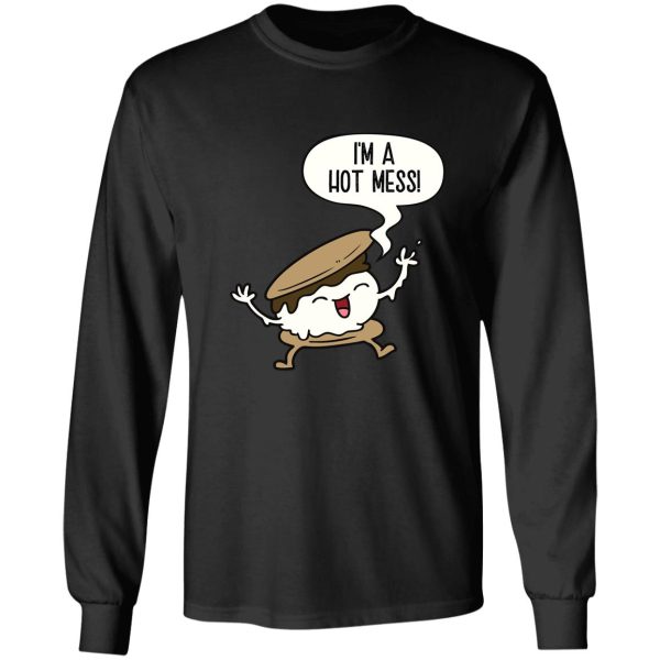 cute smores marshmallow cartoon long sleeve