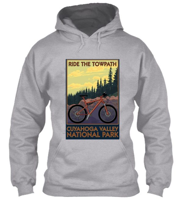 cuyahoga valley national park vintage travel decal -towpath trail hoodie