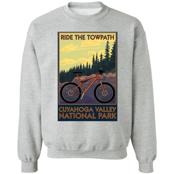 cuyahoga valley national park vintage travel decal -towpath trail sweatshirt