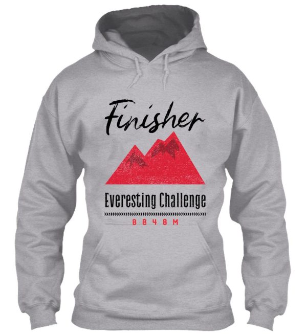 cycling everesting challenge finisher 8848m hoodie
