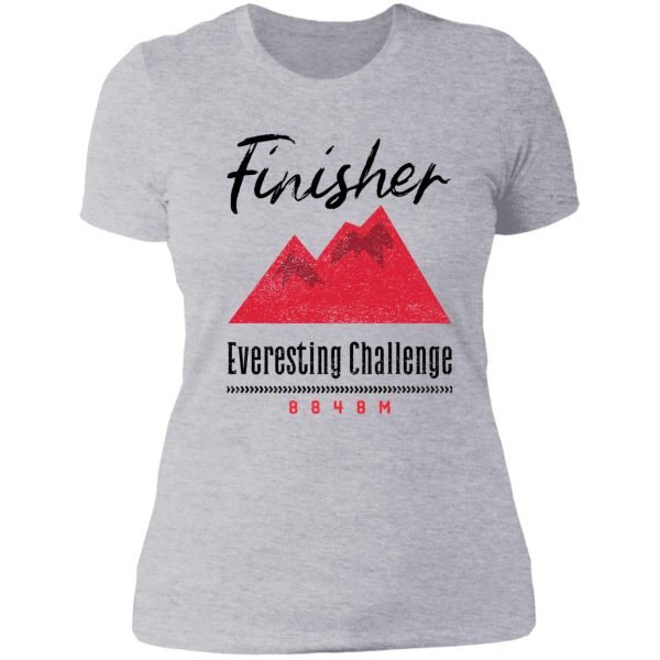 cycling everesting challenge finisher 8848m lady t-shirt