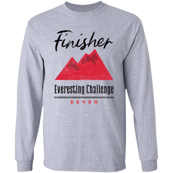 cycling everesting challenge finisher 8848m long sleeve