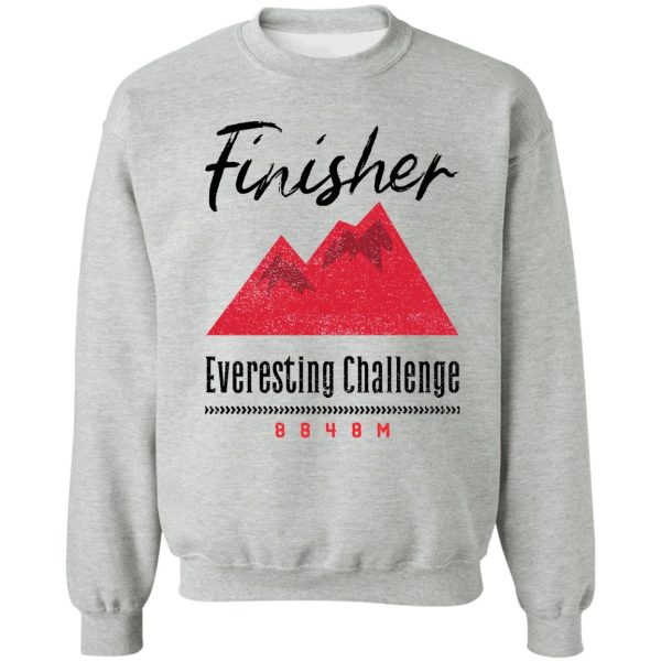 cycling everesting challenge finisher 8848m sweatshirt