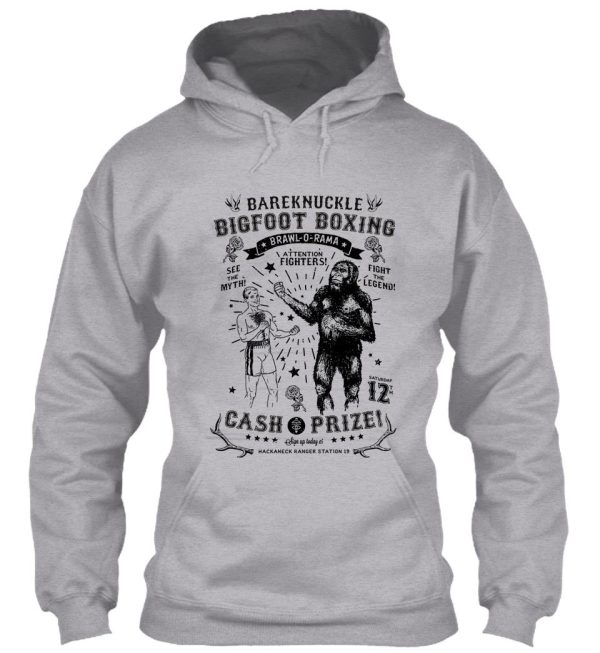 bigfoot boxing black – ranger stranger hoodie