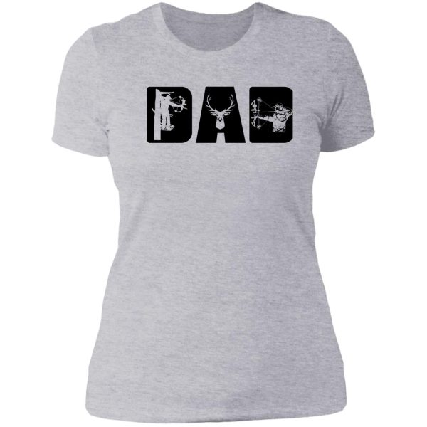 dad hunting lady t-shirt