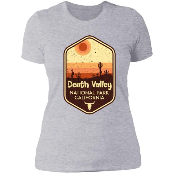 death valley national park california cactus lady t-shirt