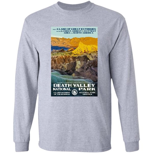 death valley national park service vintage travel decal long sleeve