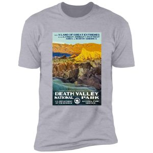 death valley national park service vintage travel decal shirt