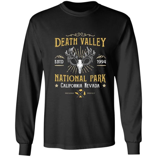 death valley national park vintage california nevada t shirt long sleeve