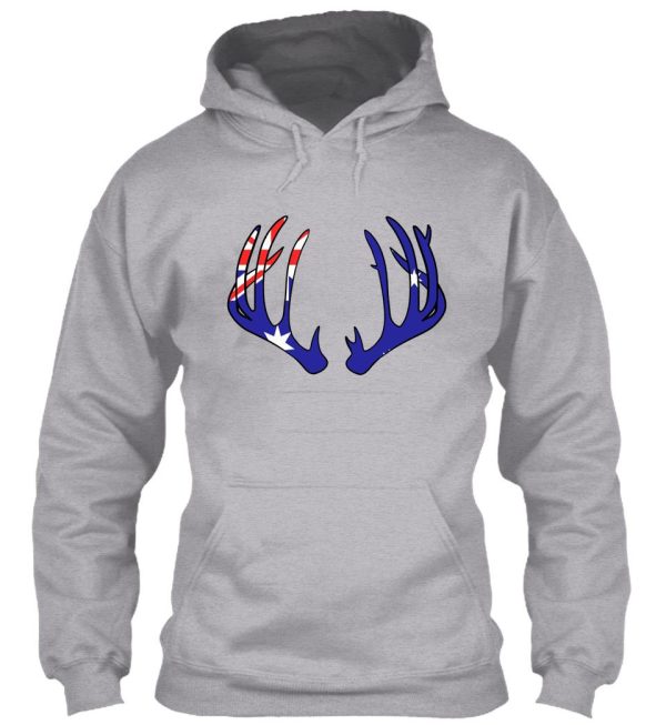 deer antlers australia flag hunting hunter hoodie