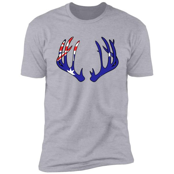 deer antlers australia flag hunting hunter shirt