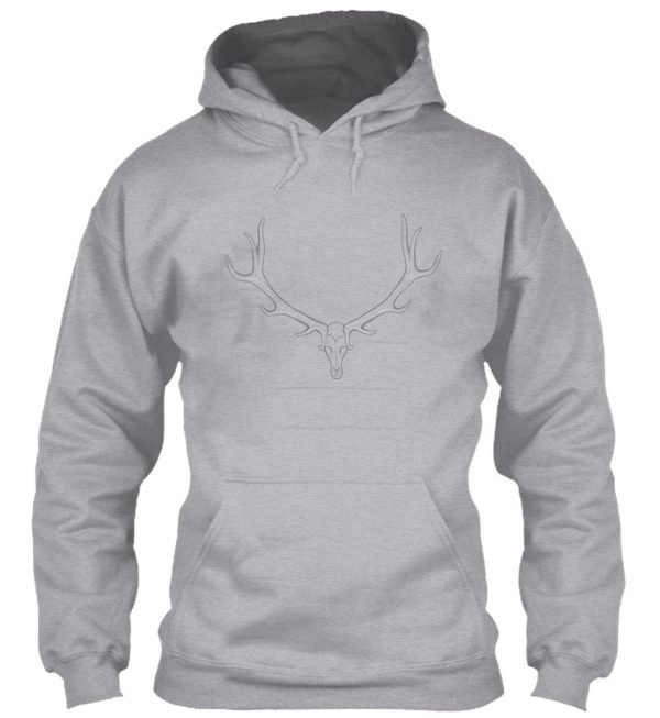 deer antlers line art hoodie