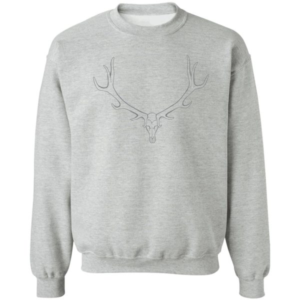 deer antlers line art sweatshirt