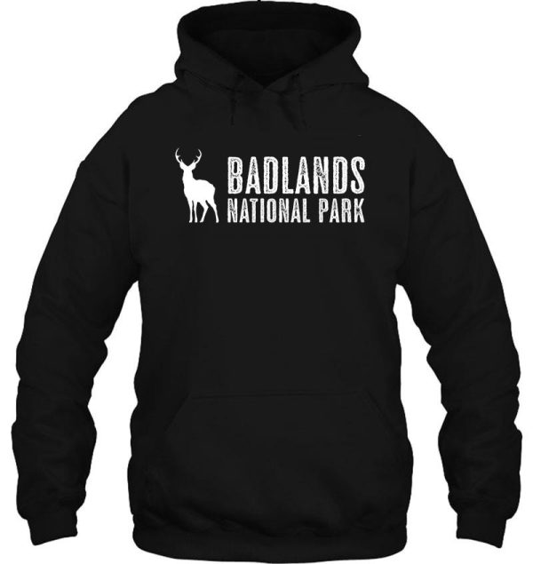 deer badlands national park south dakota hoodie