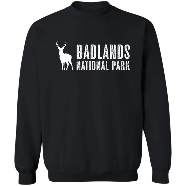 deer badlands national park south dakota sweatshirt