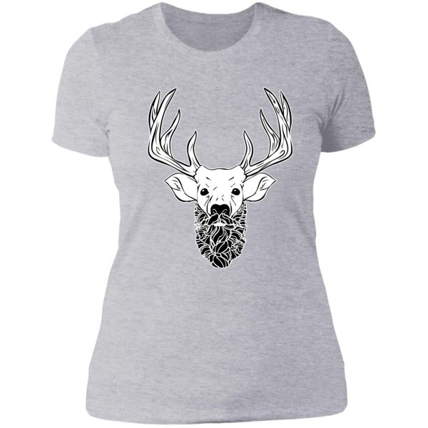 deer beard lady t-shirt