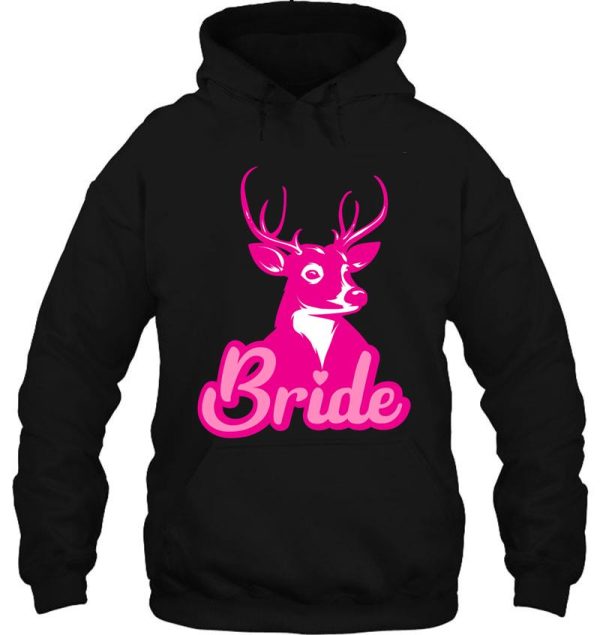 deer bride deer girls women deer bachlorette hunting camo wedding hoodie