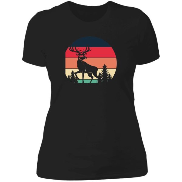 deer buck treest lady t-shirt