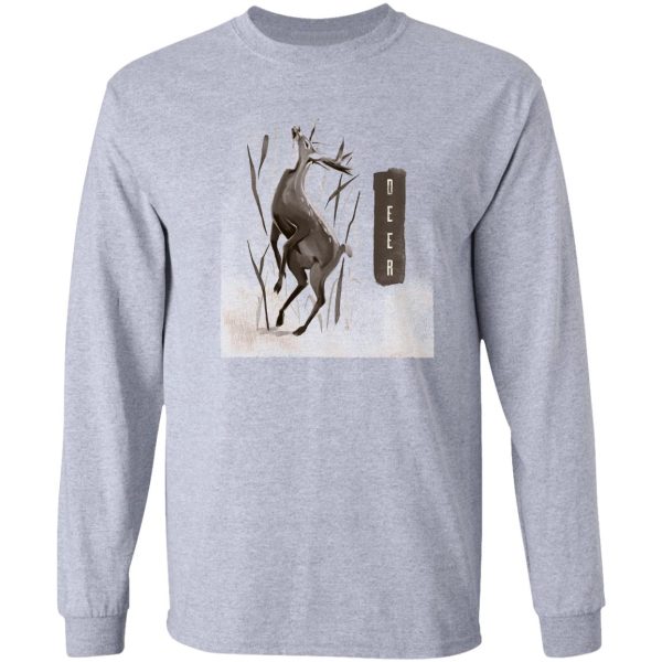 deer drawing long sleeve