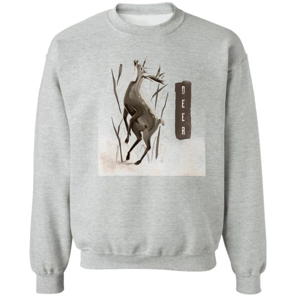 deer drawing sweatshirt