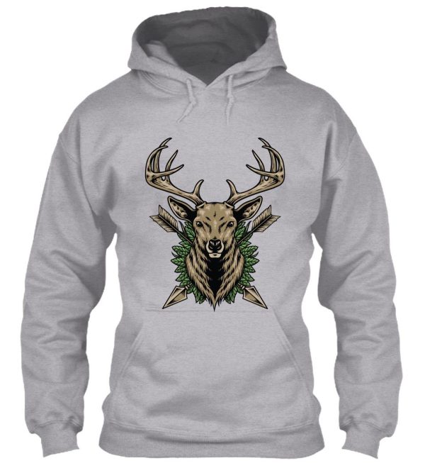 deer head - deer hunting hoodie
