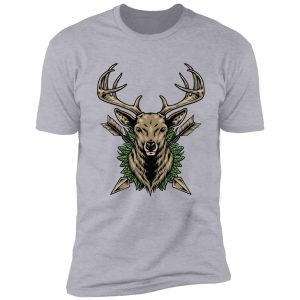 deer head - deer hunting shirt