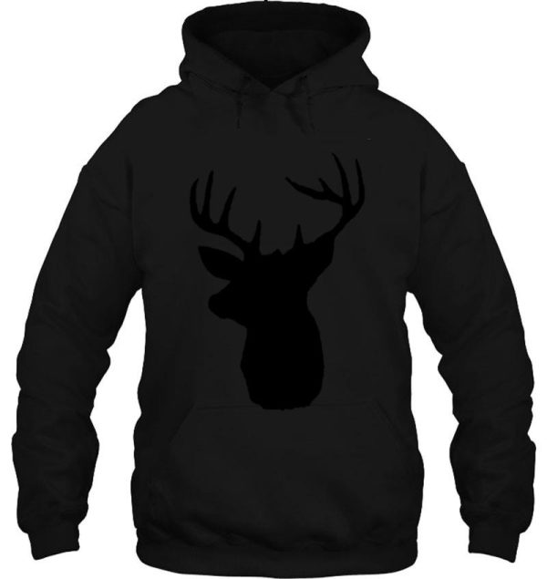 deer head silhouette hoodie