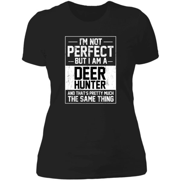 deer hunter deer hunting lover lady t-shirt
