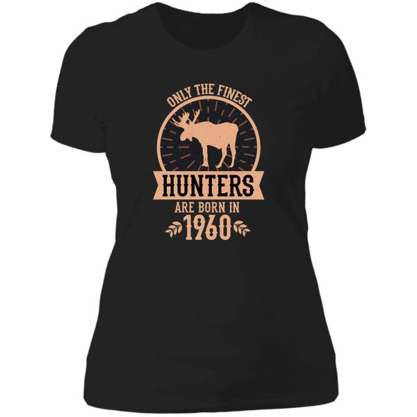 deer hunter - hunting 60th birthday gift lady t-shirt