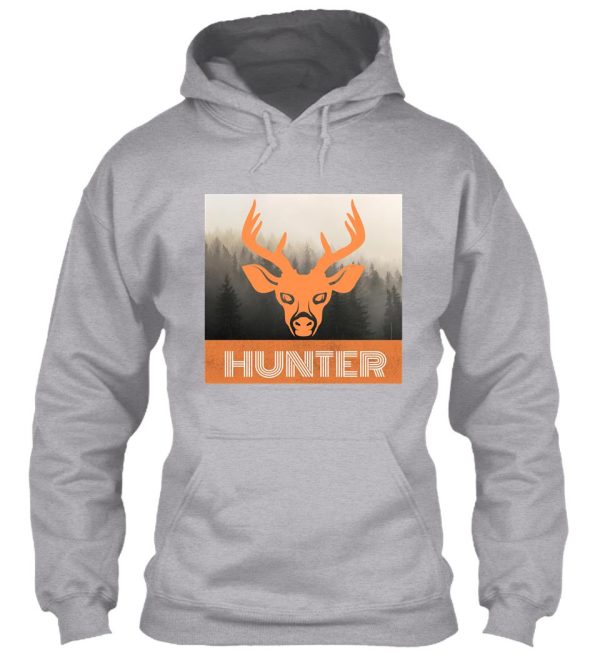 deer hunter retro buck hunting orange hoodie
