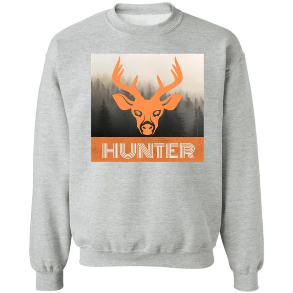 deer hunter retro buck hunting orange sweatshirt