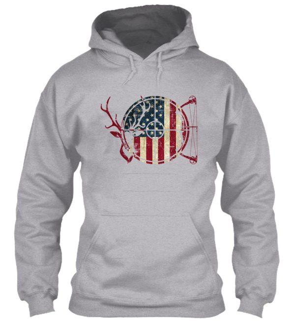 deer hunting american flag hoodie