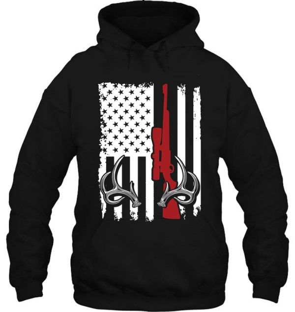 deer hunting american flag hoodie