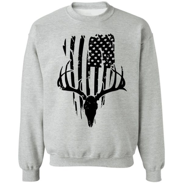 deer hunting american flag patriotic hunter gift sweatshirt