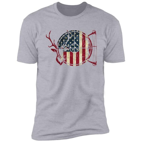 deer hunting american flag shirt