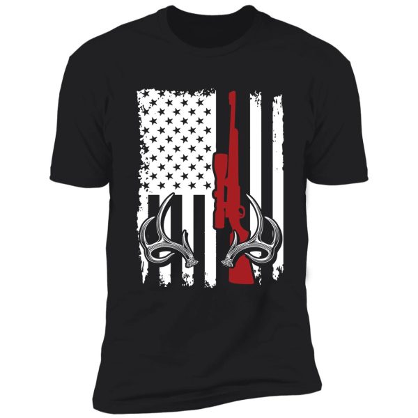 deer hunting american flag shirt