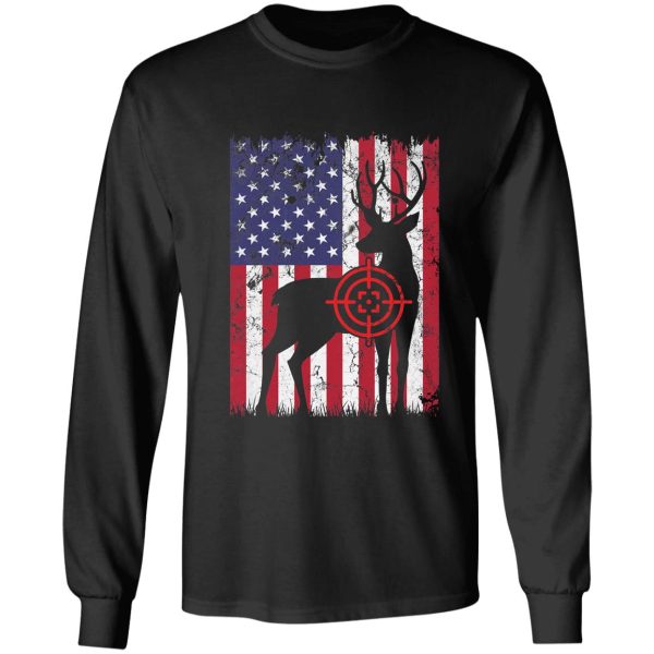 deer hunting american flag tee hunter graphic apparel american deer hunting apparel hunter graphic flag long sleeve