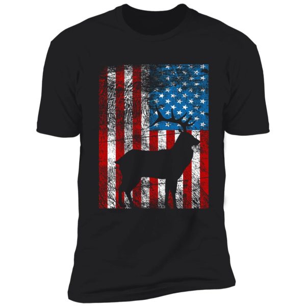 deer hunting american flag usa proud hunter gift idea shirt