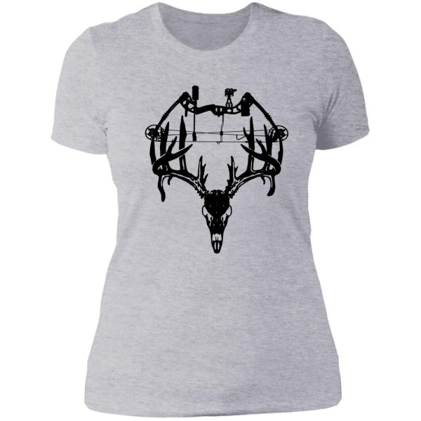 deer hunting bow lady t-shirt