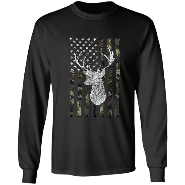 deer hunting buck camouflage flag long sleeve