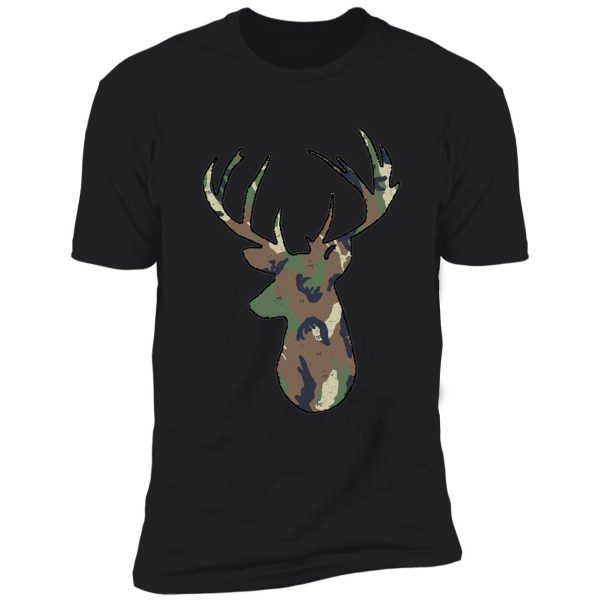 deer hunting buck head distressed shirt