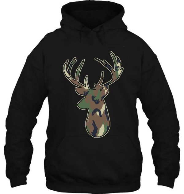 deer hunting buck head hoodie