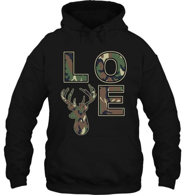 deer hunting buck love hoodie