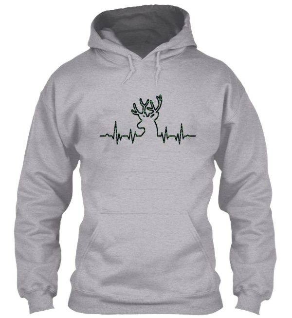 deer hunting heartbeat hoodie