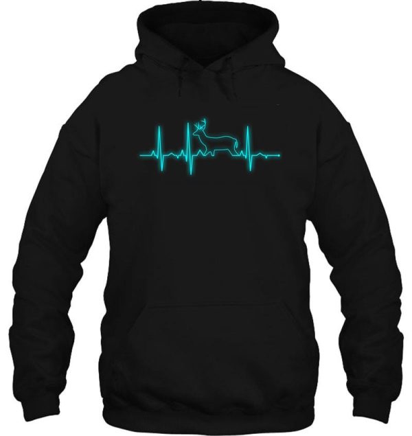 deer hunting heartbeat hoodie