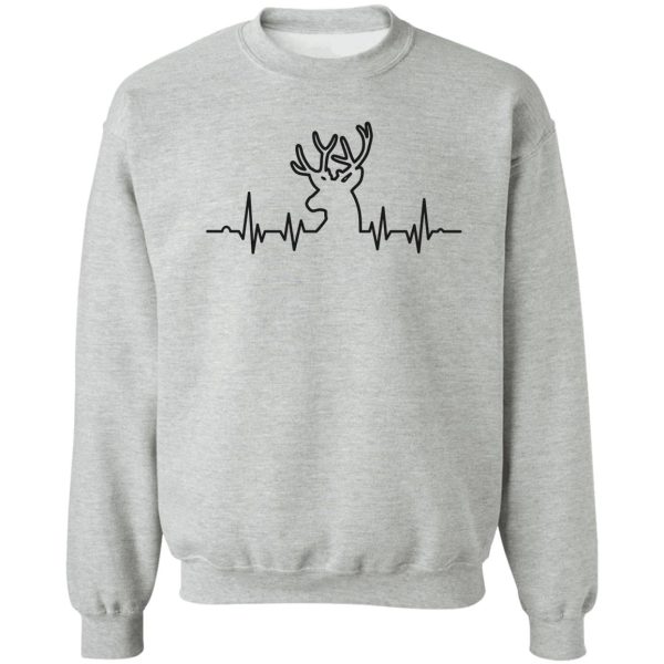 deer hunting heartbeat sweatshirt
