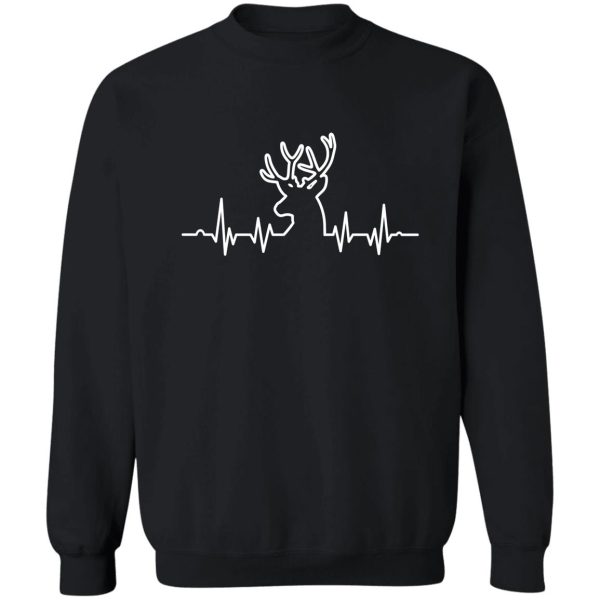 deer hunting heartbeat sweatshirt