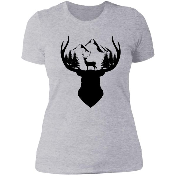 deer hunting lady t-shirt